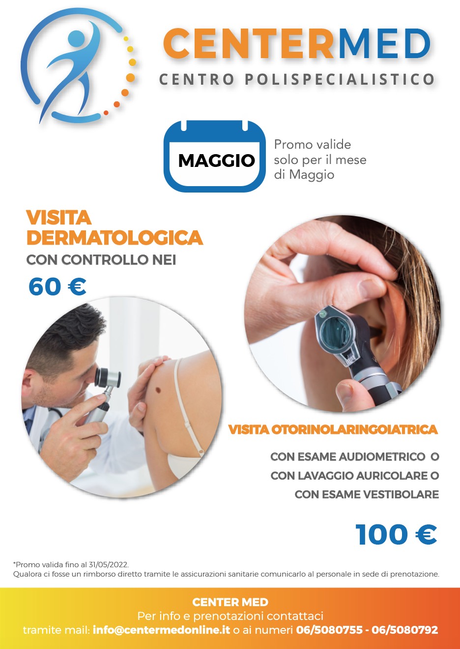 Locandina Centermed Promo del mese di Maggio